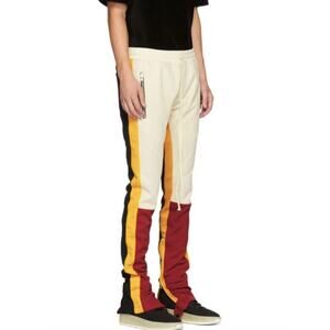 Men's Fear of God Fifth Collection Red and Yellow Motorcross Lounge Pants Size L